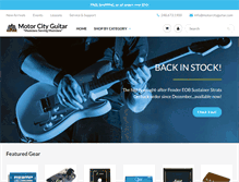 Tablet Screenshot of motorcityguitar.com